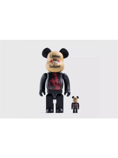 Nero BE@RBRICK TAKAHIROMIYASHITAIl Solista. Pausa=Riproduci 100% E 400% Impostati MEDICOM TOY | 19064387/NERO